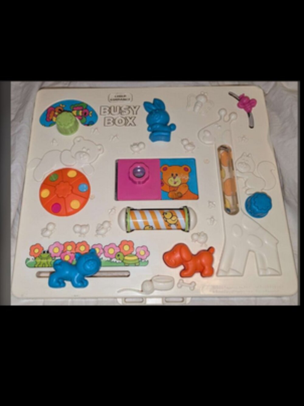 Vintage 1980 80s Busy Box Toy - Baby / Child Guidance
